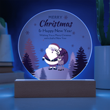 Merry Christmas LED Plaque – Heartwarming Holiday Gift - - Acrylic Prints