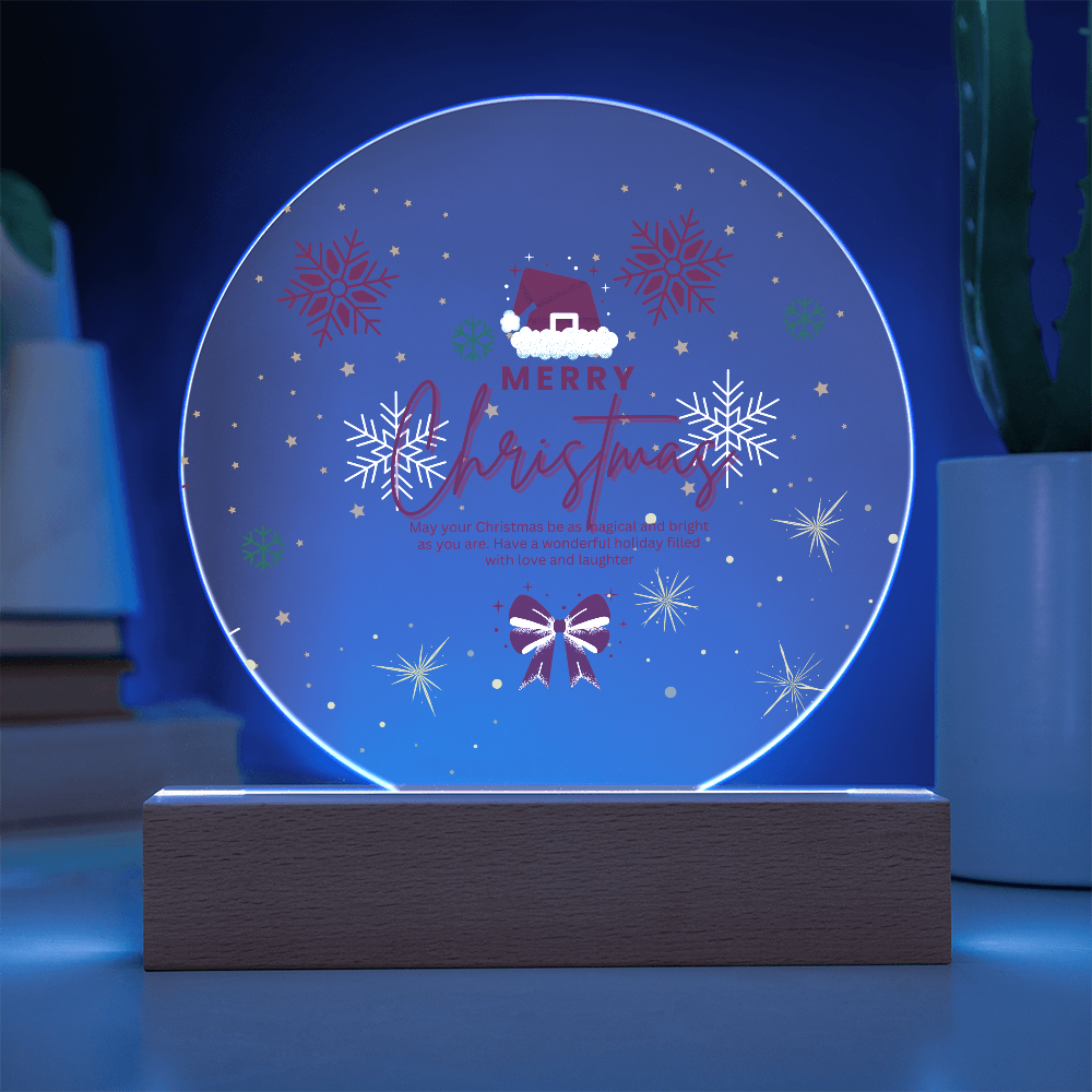 Circular Christmas Plaque – A Heartfelt Holiday Gift - - Acrylic Prints