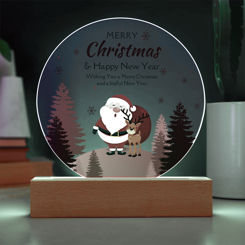 Merry Christmas LED Plaque – Heartwarming Holiday Gift - - Acrylic Prints