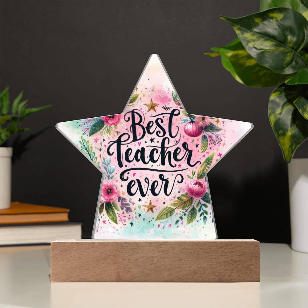 Educator's Star - A Celebration Plaque - - Acrylic Prints