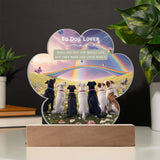 Forever Tails – Rainbow Dog Plaque Gift - - Acrylic Prints
