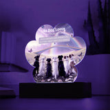 Forever Tails – Rainbow Dog Plaque Gift - - Acrylic Prints