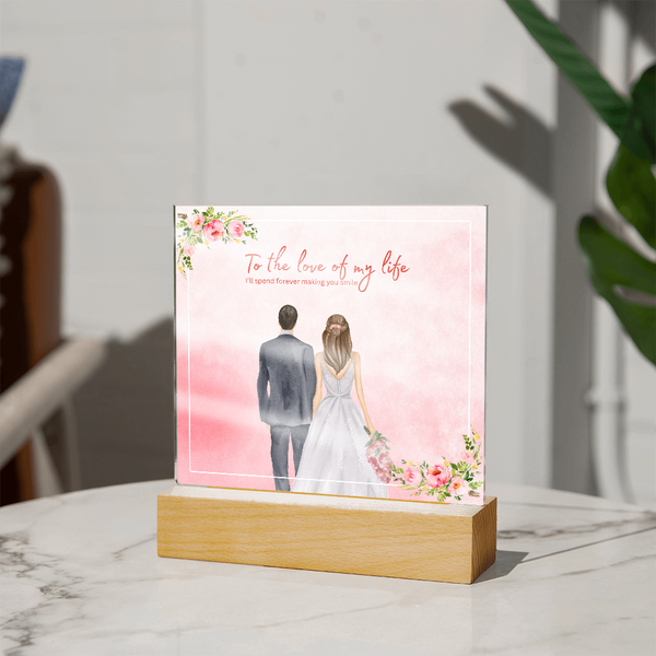 To My Beautiful Bride – Wedding Acrylic Plaque - - Acrylic Prints