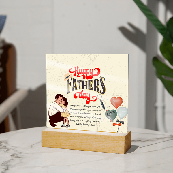 Greatest Dad Ever – Memory Plaque - - Acrylic Prints