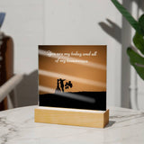 Wedding Gift Acrylic Plaque – You Are My Today Quote - - Acrylic Prints