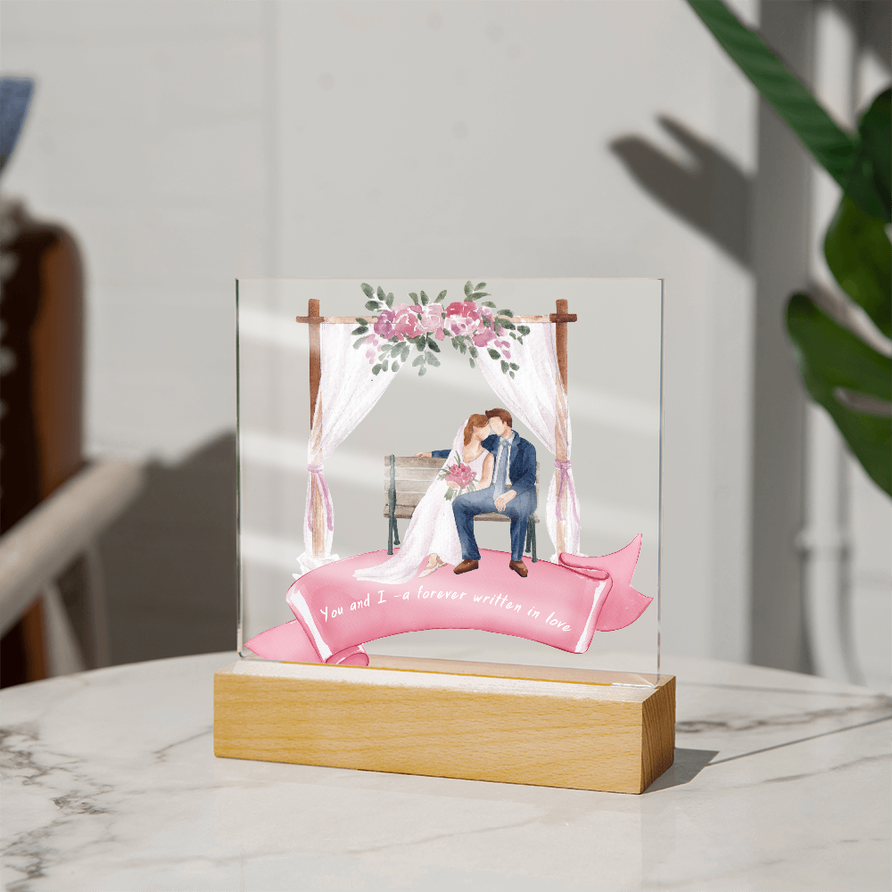 To My Love Square Acrylic Plaque – A Gift from the Heart - - Acrylic Prints