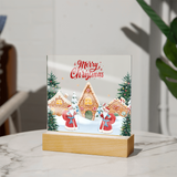 Gingerbread Village Acrylic Plaque – A Sweet Christmas Gift - - Acrylic Prints