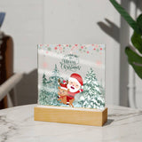 Merry Christmas Ride Acrylic Plaque – Festive Gift Delight - - Acrylic Prints
