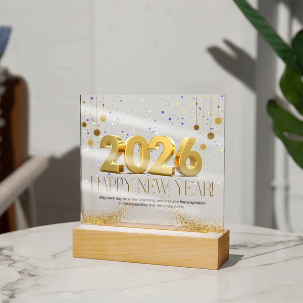 Elegant New Year Plaque 2026 – Gift of Memories - - Acrylic Prints