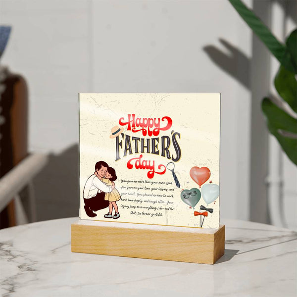 Dad, My Forever Hero – Acrylic Plaque Gift - - Acrylic Prints