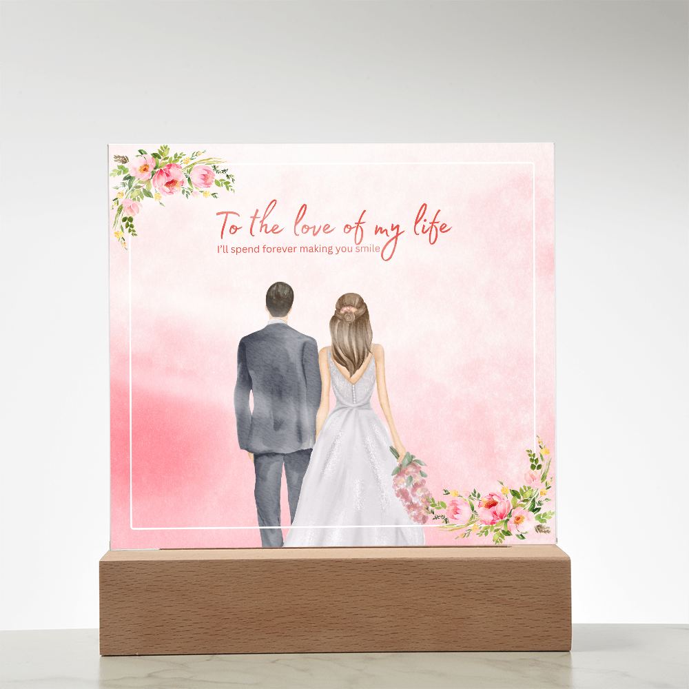 To My Beautiful Bride – Wedding Acrylic Plaque - - Acrylic Prints
