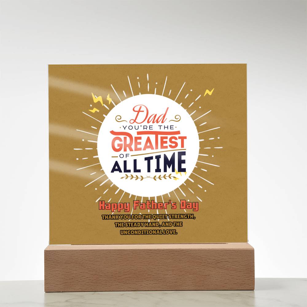 Greatest Dad Ever – Memory Plaque - - Acrylic Prints