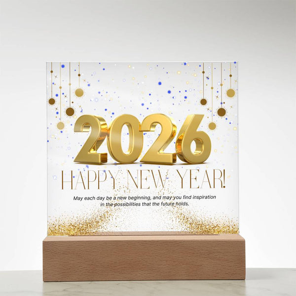 Elegant New Year Plaque 2026 – Gift of Memories - - Acrylic Prints