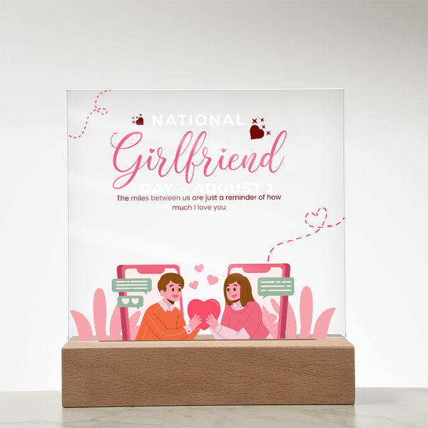National Girlfriend Day Gift – Square Acrylic Plaque - - Acrylic Prints