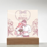 Acrylic Plaque for Wife – My Heart Belongs to You - - Acrylic Prints