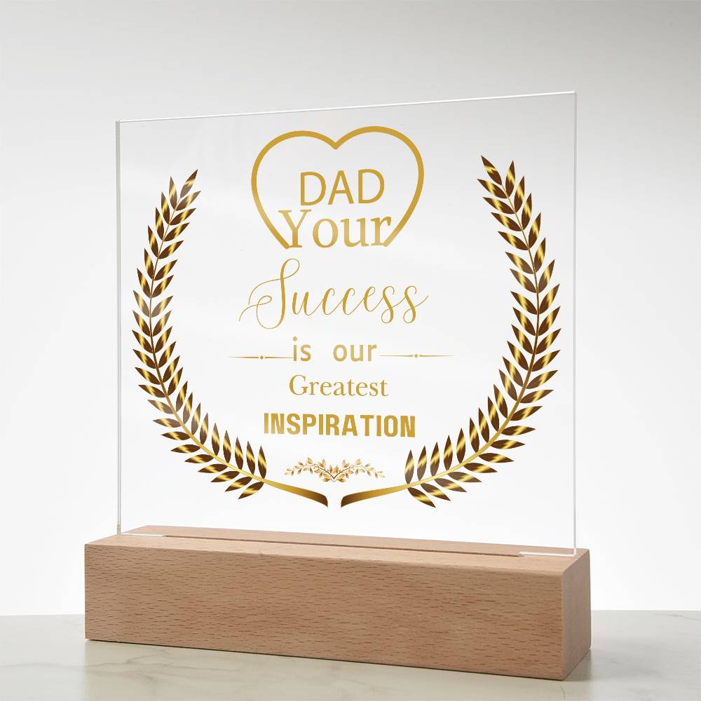 Celebrating Dad - Inspiration and Honor Plaque - - Acrylic Prints