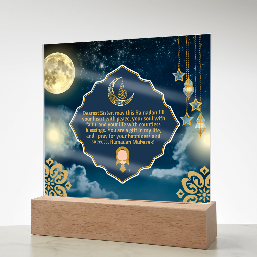 Peace & Blessings - Ramadan Sisterhood Plaque - - Acrylic Prints
