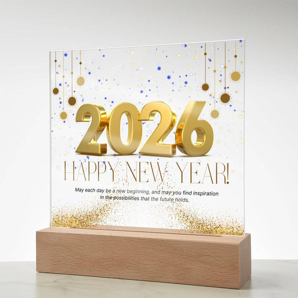 Elegant New Year Plaque 2026 – Gift of Memories - - Acrylic Prints