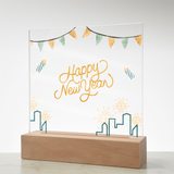 Happy New Year Acrylic Plaque – Festive Gift for 2026 - - Acrylic Prints