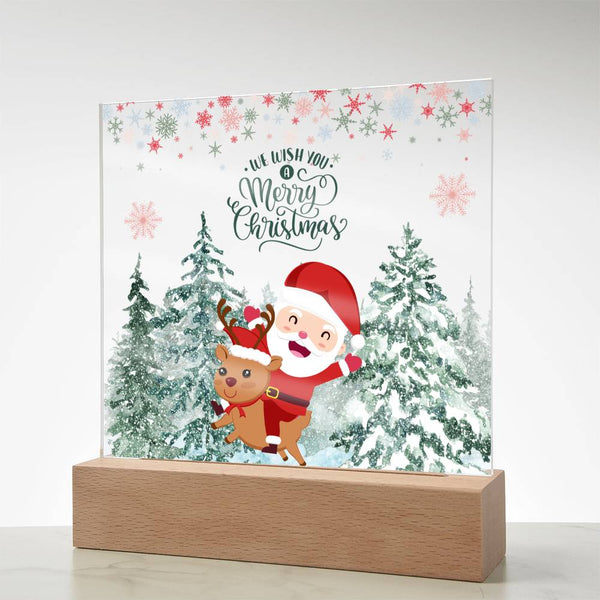 Merry Christmas Ride Acrylic Plaque – Festive Gift Delight - - Acrylic Prints