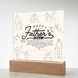 Tool Time Glow – Dad Acrylic Keepsake - - Acrylic Prints