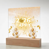 Radiant New Year 2026 Acrylic Plaque – Festive Keepsake - - Acrylic Prints