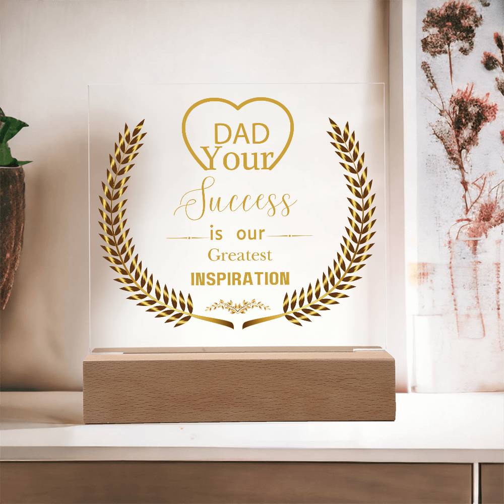 Celebrating Dad - Inspiration and Honor Plaque - - Acrylic Prints