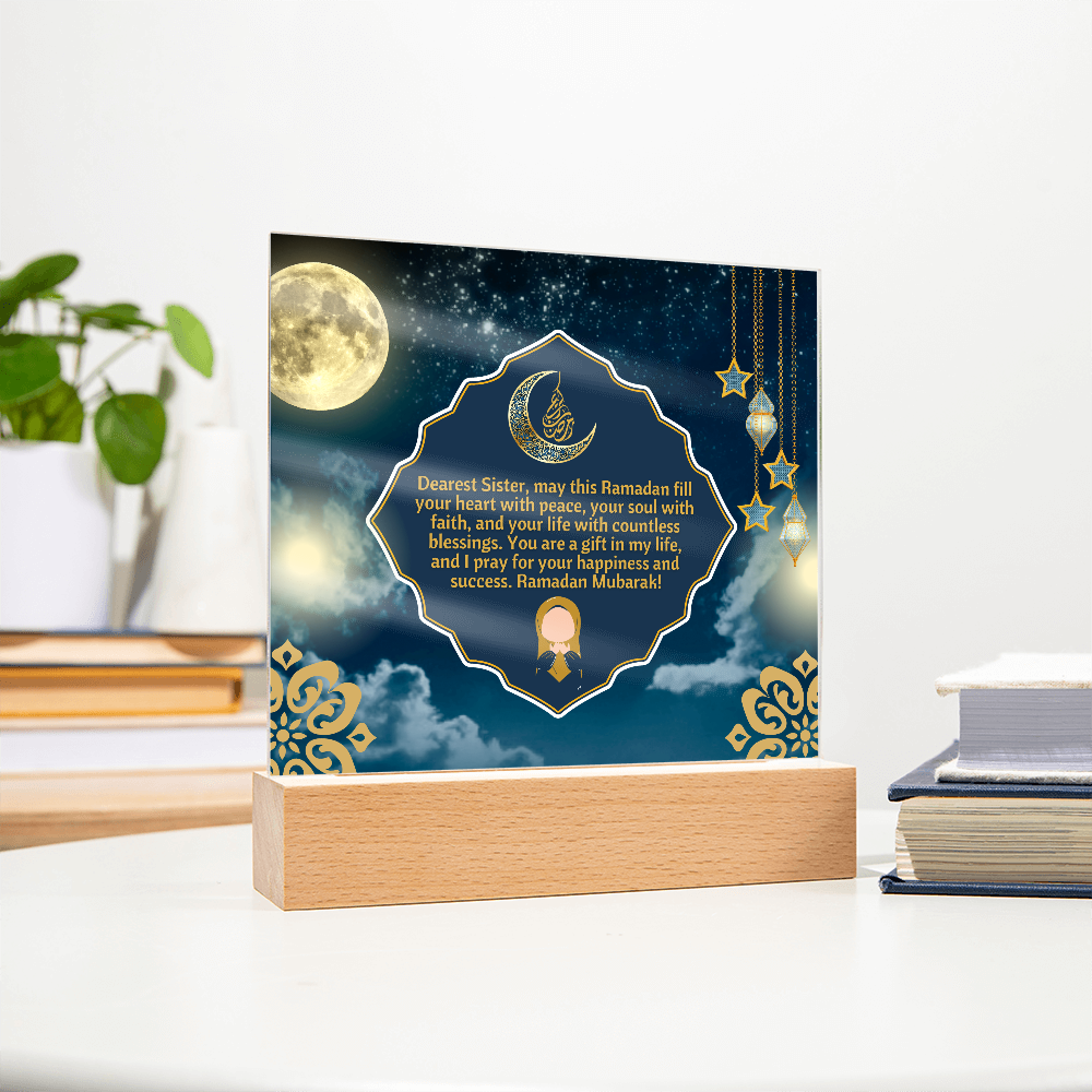 Peace & Blessings - Ramadan Sisterhood Plaque - - Acrylic Prints