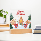 Gingerbread Village Acrylic Plaque – A Sweet Christmas Gift - - Acrylic Prints