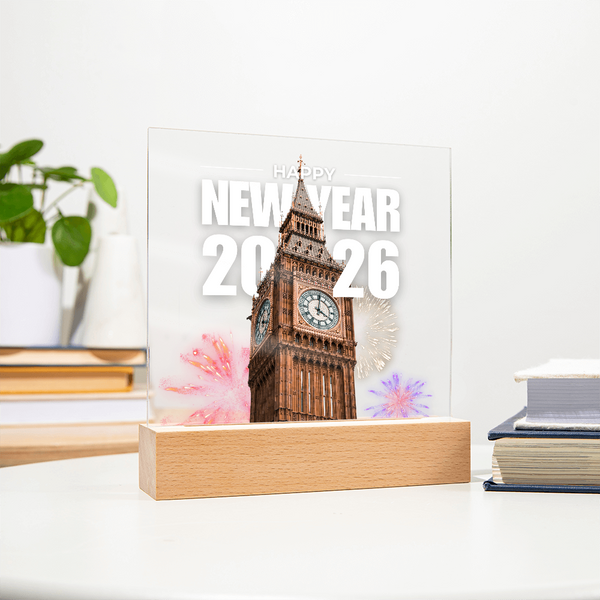 Iconic Big Ben 2026 Plaque – Festive LED Gift - - Acrylic Prints