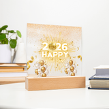 Radiant New Year 2026 Acrylic Plaque – Festive Keepsake - - Acrylic Prints