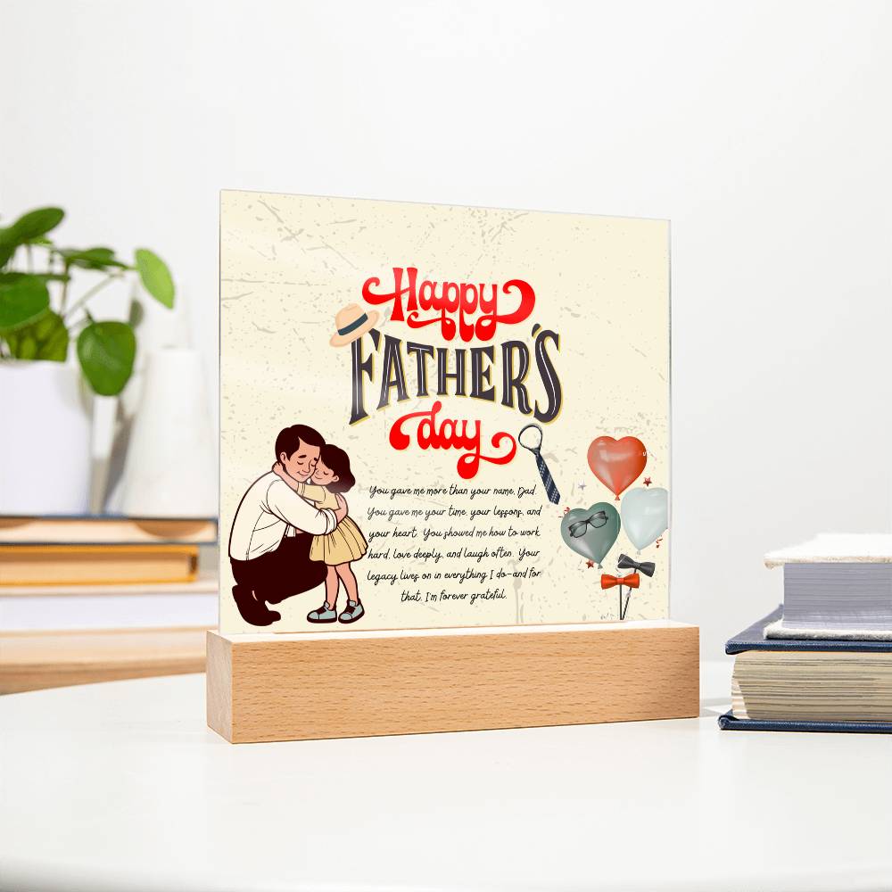 Dad, My Forever Hero – Acrylic Plaque Gift - - Acrylic Prints
