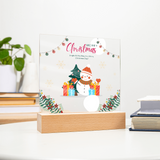 Snowman Christmas Acrylic Plaque – Gift Joy & Warmth - - Acrylic Prints