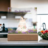 My Dear Bride Acrylic Plaque – Elegant Wedding Gift - - Acrylic Prints