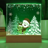 Merry Christmas Ride Acrylic Plaque – Festive Gift Delight - Battery Powered LED Base - Acrylic Prints