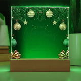 Merry Christmas Acrylic Plaque – Gift of Joy & Warm Wishes - Battery Powered LED Base - Acrylic Prints