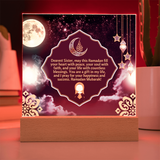 Peace & Blessings - Ramadan Sisterhood Plaque - - Acrylic Prints