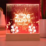 Radiant New Year 2026 Acrylic Plaque – Festive Keepsake - - Acrylic Prints