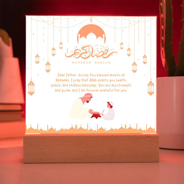 Ramadan Gift for Dad – Acrylic Plaque of Love - - Acrylic Prints