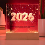 Elegant New Year Plaque 2026 – Gift of Memories - - Acrylic Prints