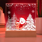 Merry Christmas Ride Acrylic Plaque – Festive Gift Delight - - Acrylic Prints