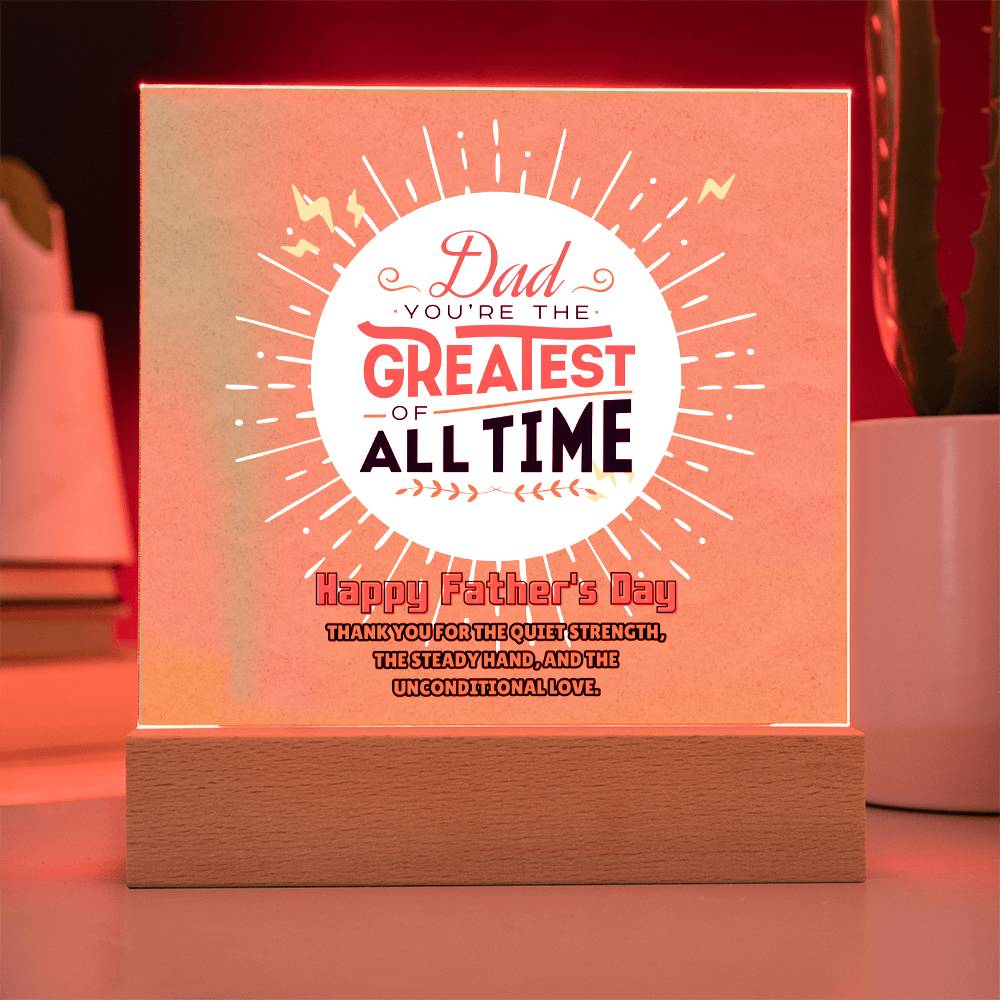 Greatest Dad Ever – Memory Plaque - - Acrylic Prints