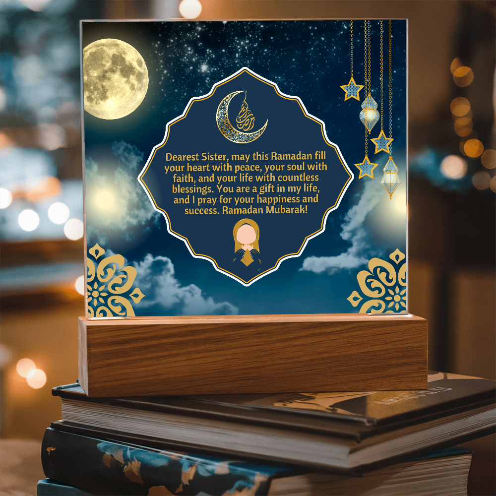 Peace & Blessings - Ramadan Sisterhood Plaque - - Acrylic Prints