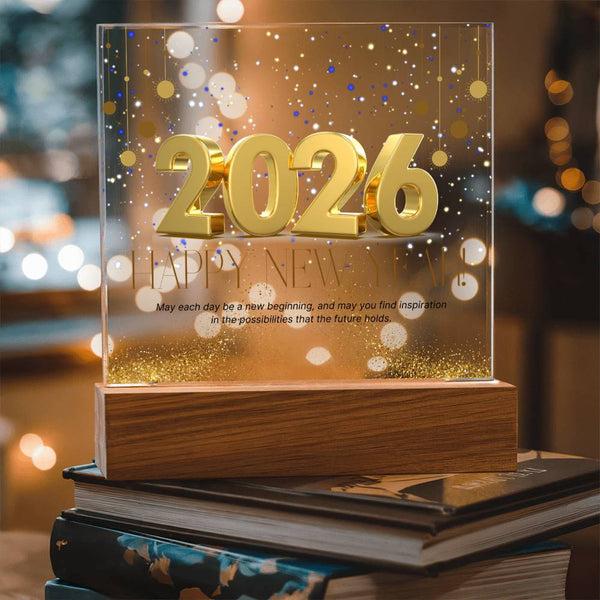 Elegant New Year Plaque 2026 – Gift of Memories - - Acrylic Prints