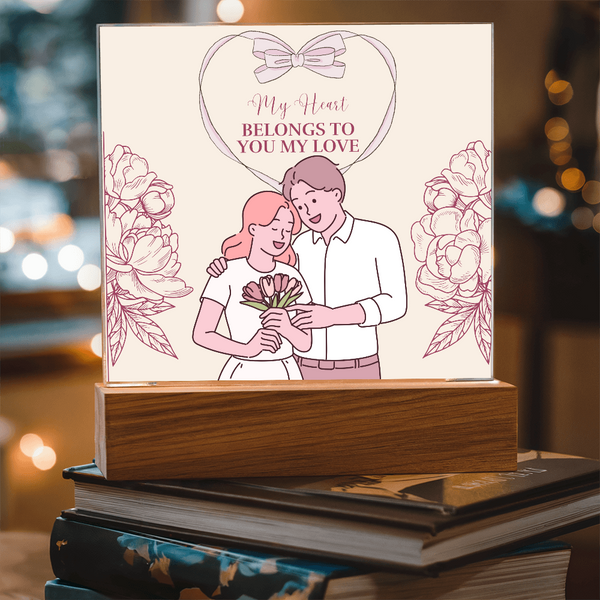 Acrylic Plaque for Wife – My Heart Belongs to You - - Acrylic Prints
