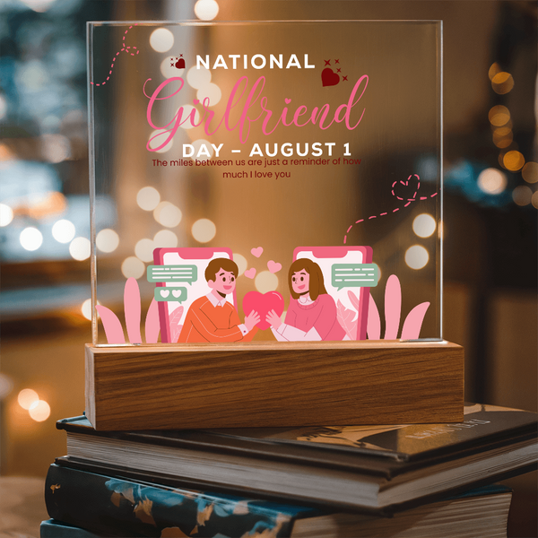 National Girlfriend Day Gift – Square Acrylic Plaque - - Acrylic Prints