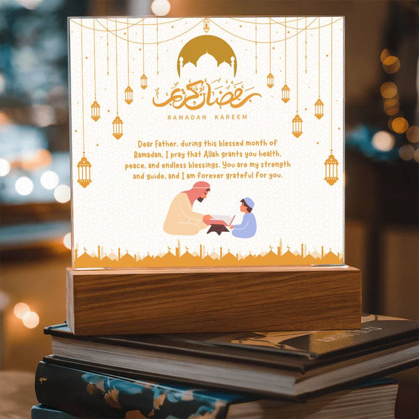 Ramadan Gift for Dad – Acrylic Plaque of Love - - Acrylic Prints