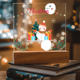 Snowman Christmas Acrylic Plaque – Gift Joy & Warmth - - Acrylic Prints