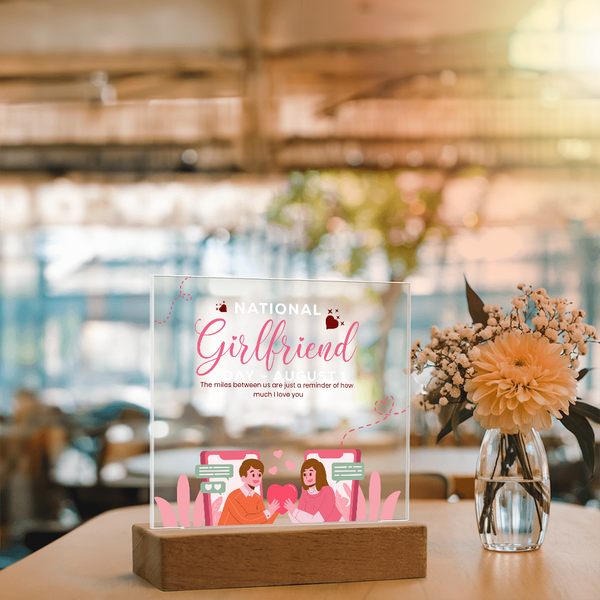 National Girlfriend Day Gift – Square Acrylic Plaque - - Acrylic Prints