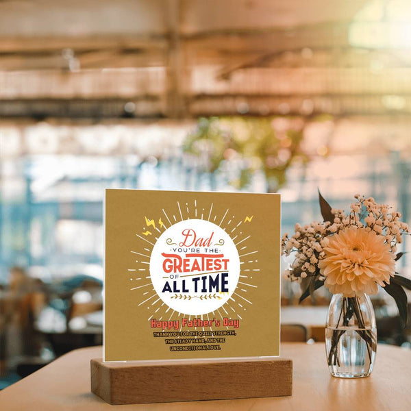 Greatest Dad Ever – Memory Plaque - - Acrylic Prints